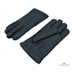 Guanto Uomo in vera pelle di Cervo foderato in cashmere cucito a mano.